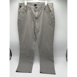 Worn‎ Men's Gray Stretch Pants 35x32 Cotton Spandex Casual Chino Jeans
